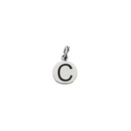 Charm con lettera smaltata