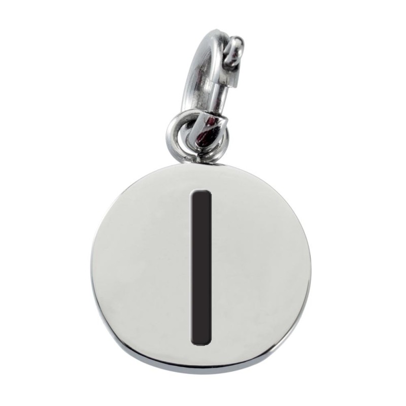 Charm con lettera smaltata
