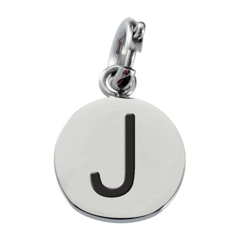 Charm lettera con smalto