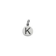 Charm con lettera smaltata