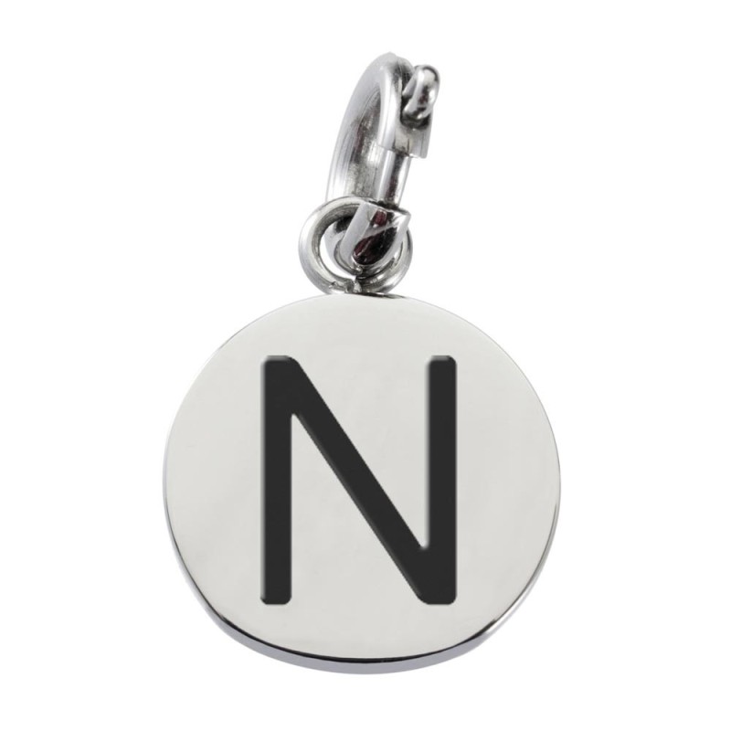 Charm con lettera smaltata