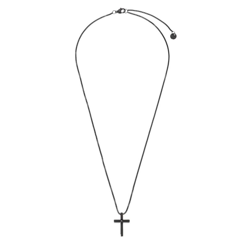 Collana con croce con zircone