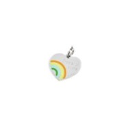 Charm cuore arcobaleno