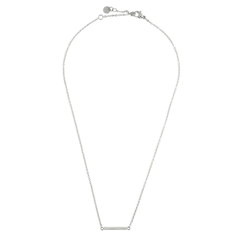 COLLANA IN ACCIAIO CON BARRETTA