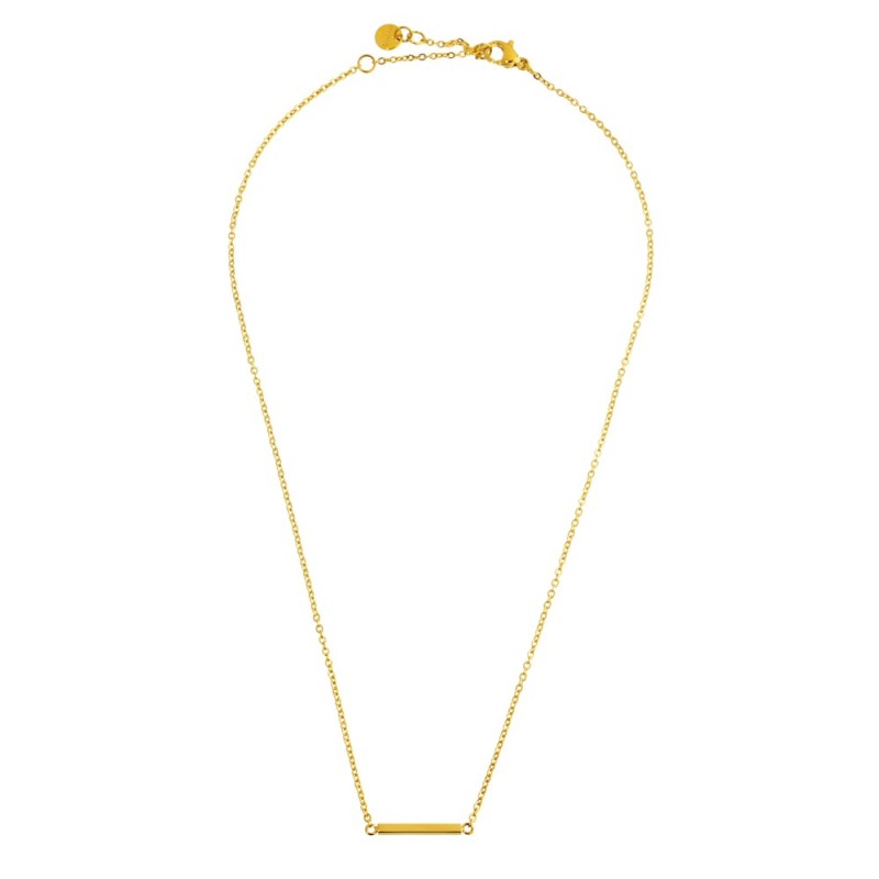 COLLANA IN ACCIAIO CON BARRETTA