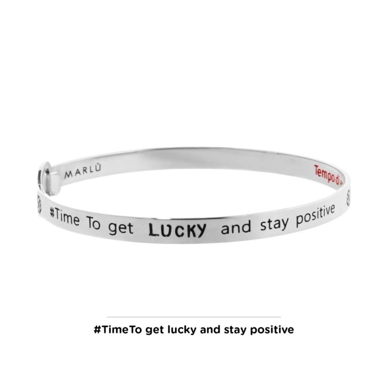 Bracciale rigido quadrifoglio