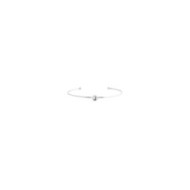Bracciale rigido con lettera smaltata