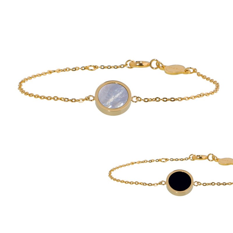 BRACCIALE ACRILICO E MADREPERLA