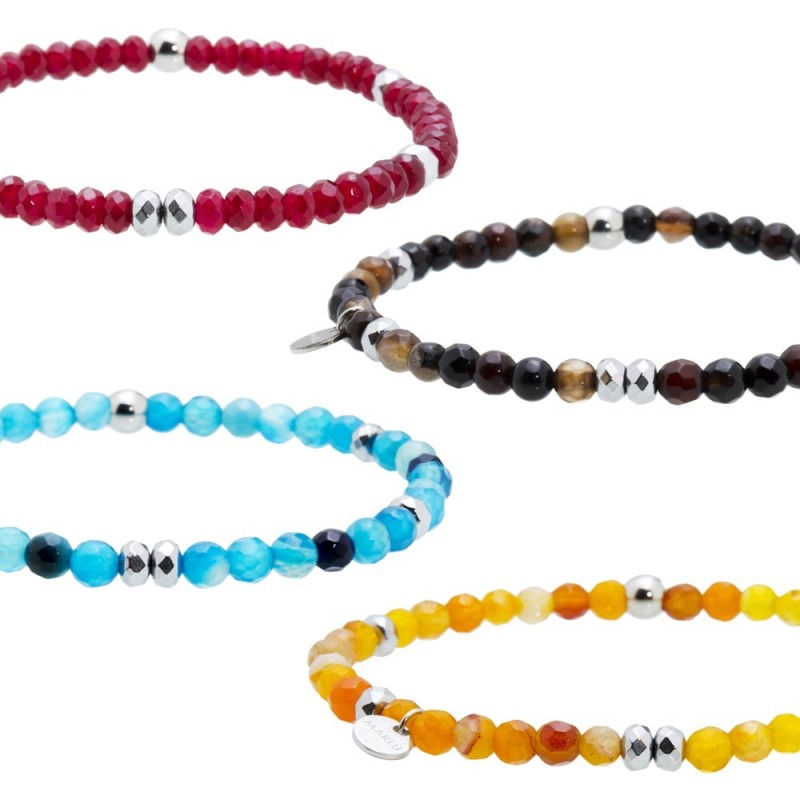 Bracciale elastico in agata