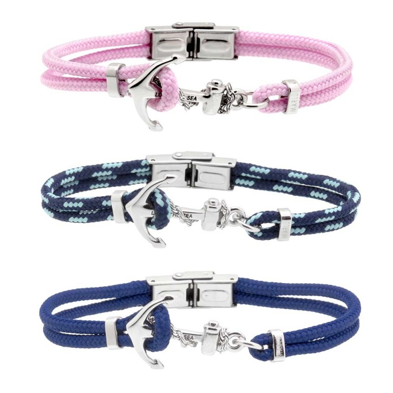 BRACCIALI ANCORA CORDINO COLORATI