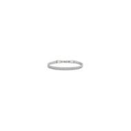 Bracciale tennis 2,5mm con catena grumetta