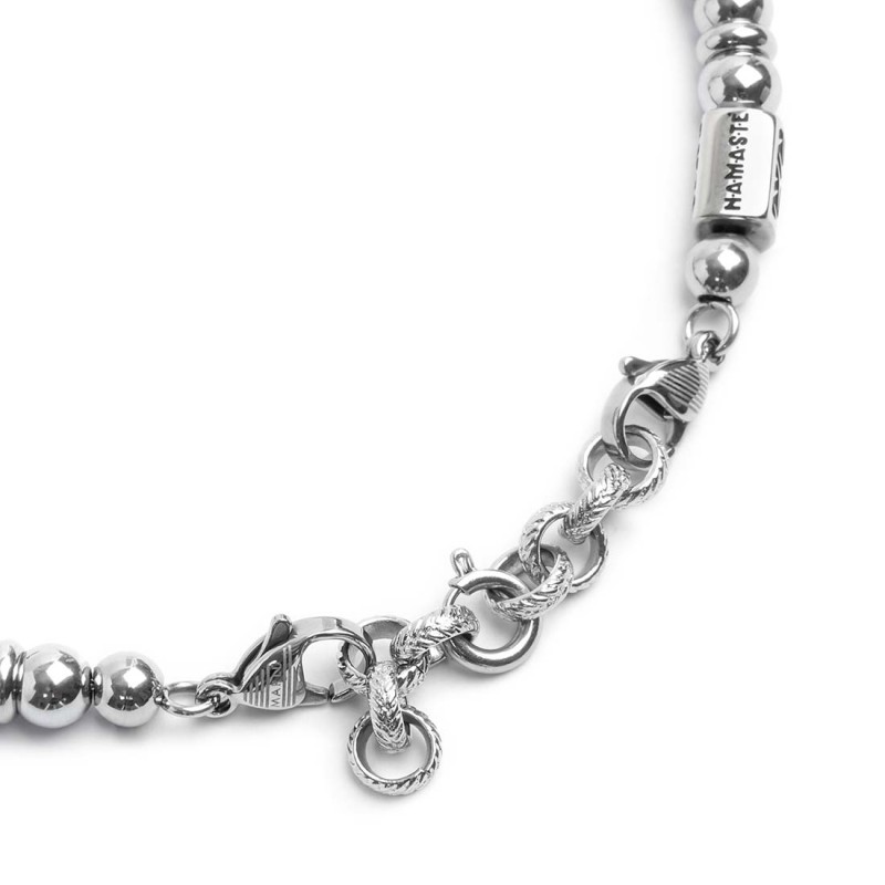 Bracciale sfere ematite 6mm