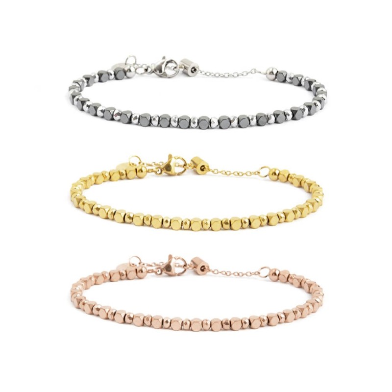 Bracciale ematite cubica