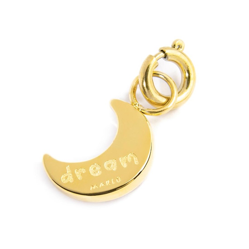 CHARM LUNA CON CZ BLU