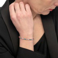 Bracciale con pietre a rondelle