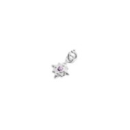 Charm rosa dei venti con zircone