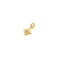 Charm rosa dei venti con zircone