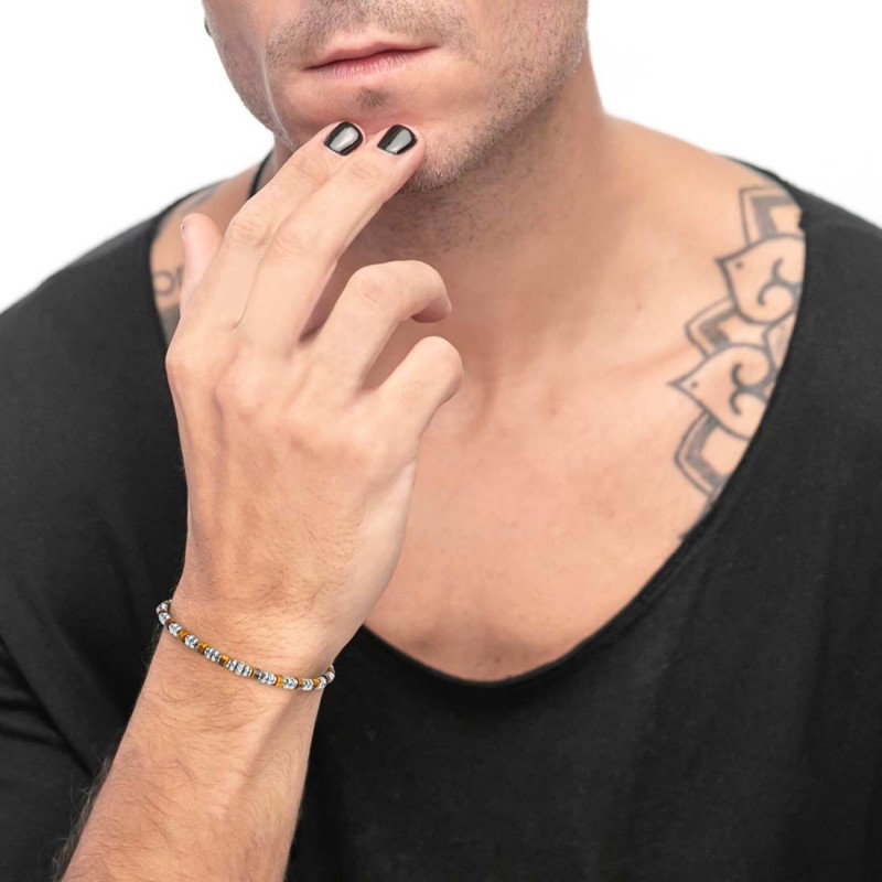 BR ACCIAIO CON RONDELLE ED EMATITE