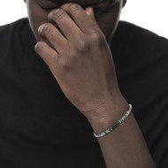 BR ACCIAIO CON PIETRA, EMATITE E CATENA BOX