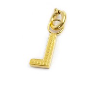 Charm lettera con cristalli