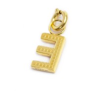 Charm lettera con cristalli