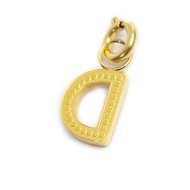 Charm lettera con cristalli