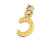 Charm lettera con cristalli