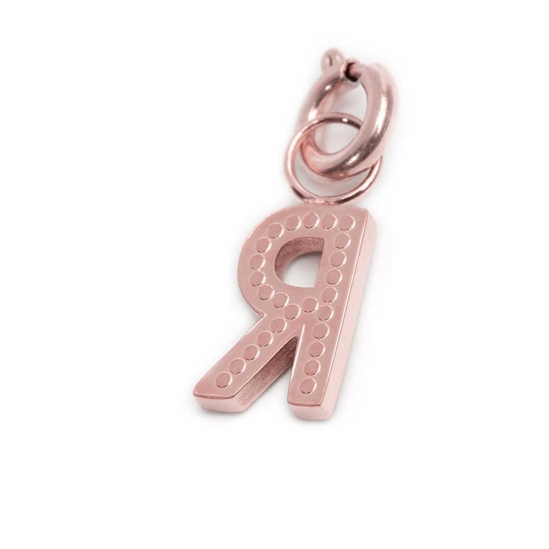 Charm lettera con cristalli