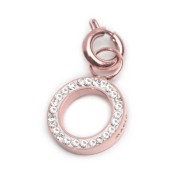 Charm lettera con cristalli