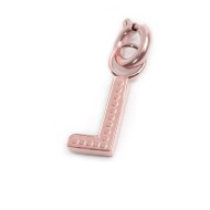 Charm lettera con cristalli