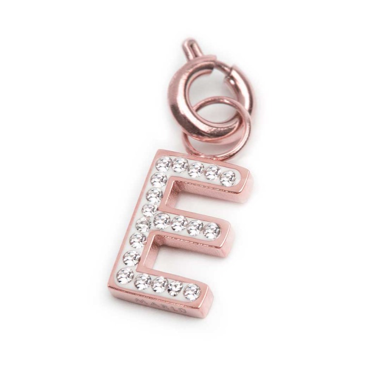 Charm lettera con cristalli