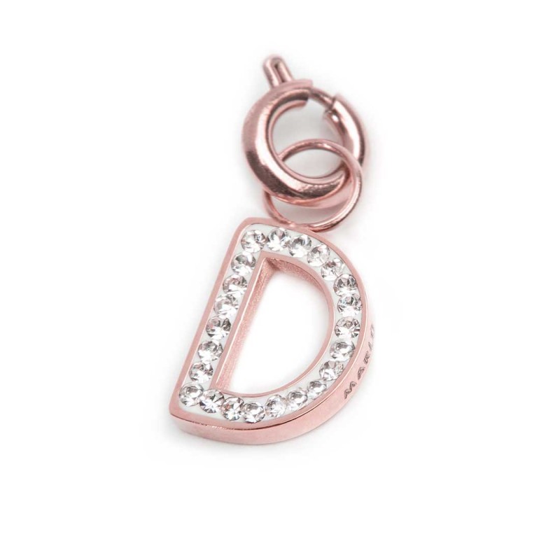 Charm lettera con cristalli