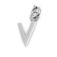 Charm lettera con cristalli