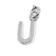 Charm lettera con cristalli