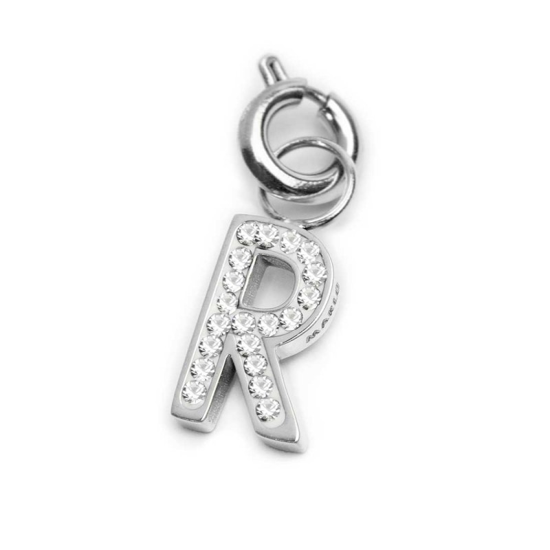 Charm lettera con cristalli
