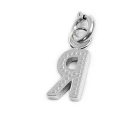 Charm lettera con cristalli