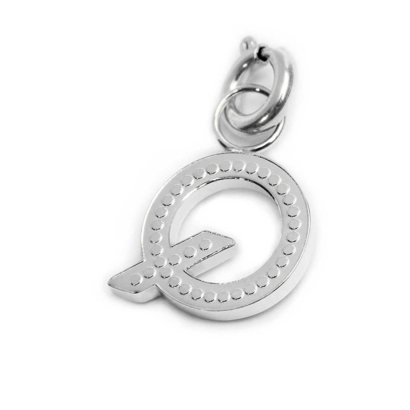 Charm lettera con cristalli