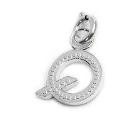 Charm lettera con cristalli