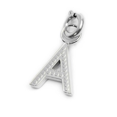 Charm lettera con cristalli