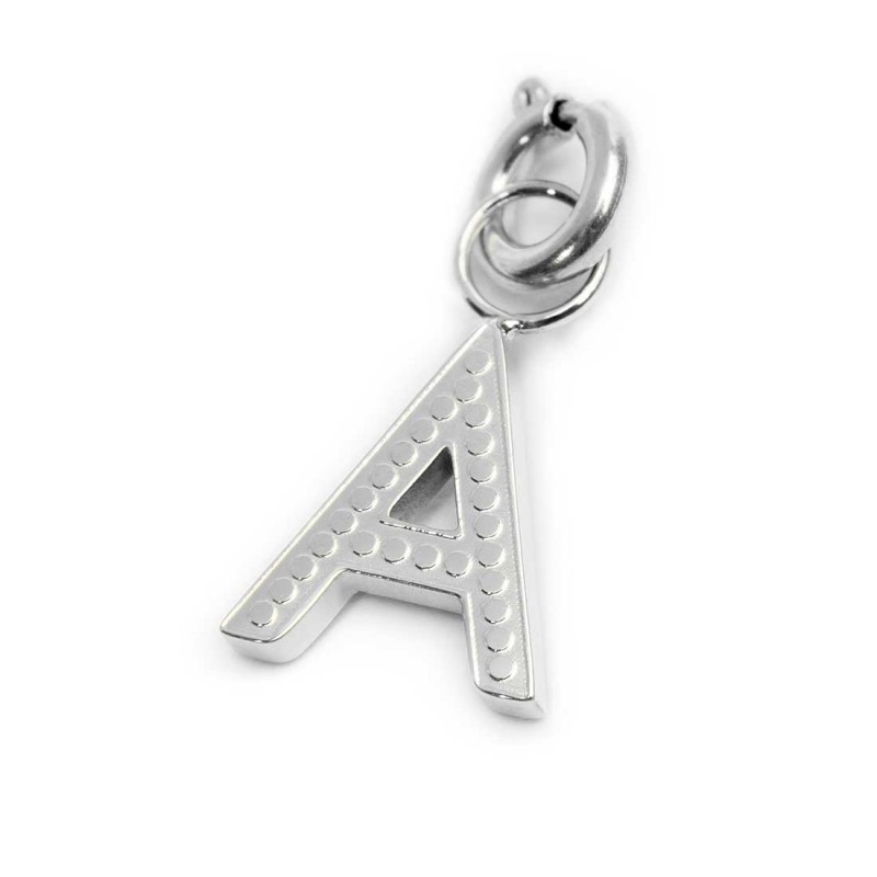 Charm lettera con cristalli