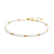 Cavigliera con rondelle madreperla