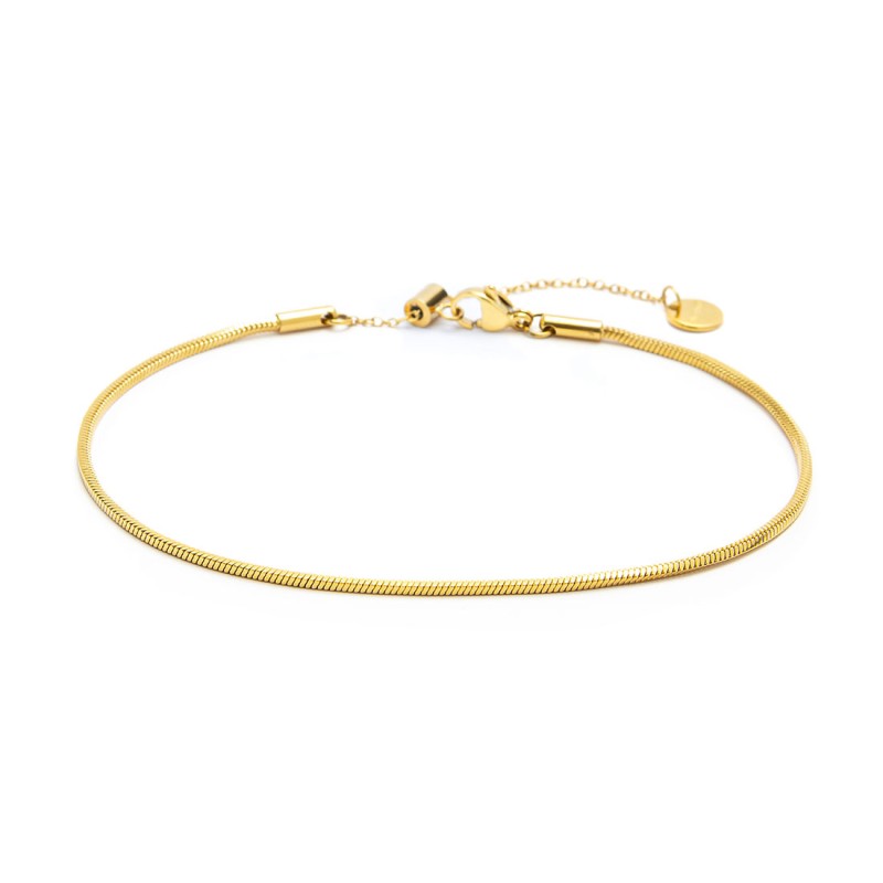 Cavigliera catena snake quadrata