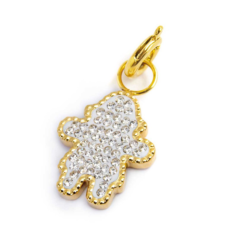 Charm bimba con cristalli