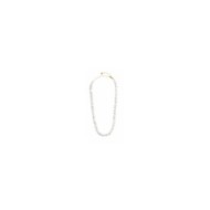 Collana con perle di fiume e collana con dischetti di pietre