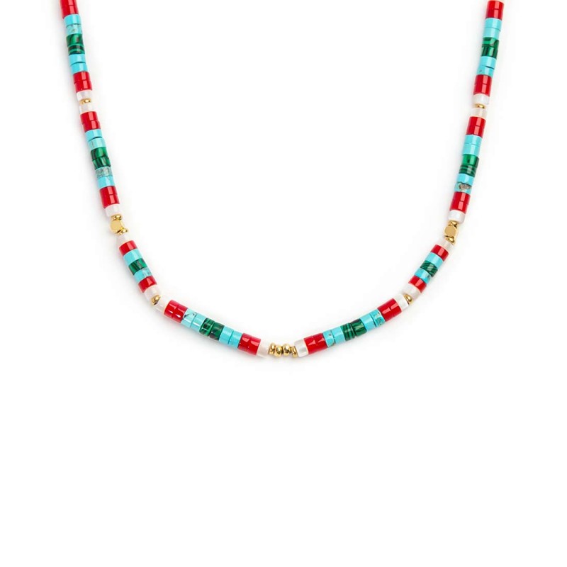 Collana con pendente e collana con pietre a rondelle