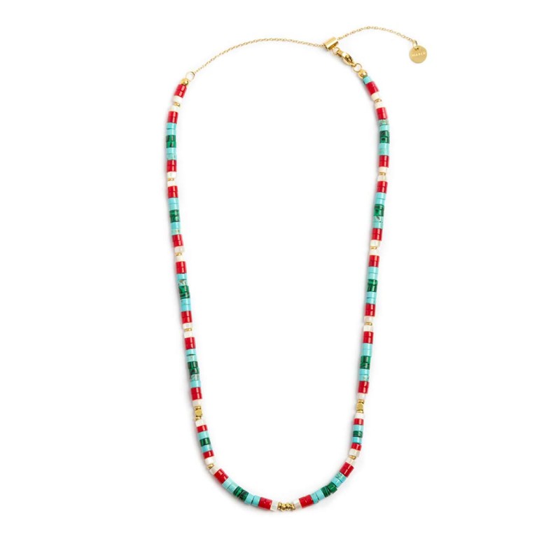 Collana con pendente e collana con pietre a rondelle