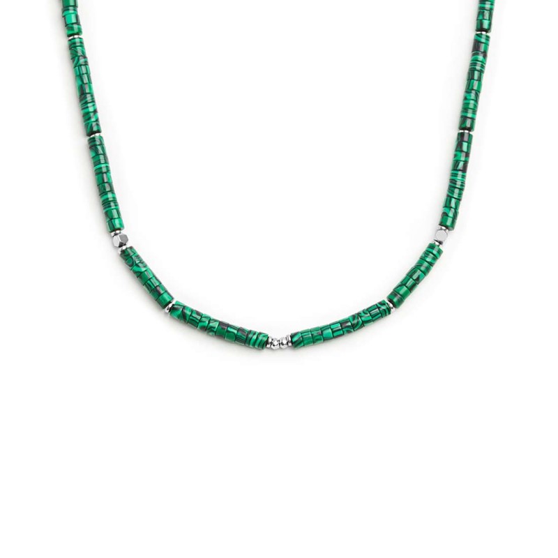 Collana con pendente e collana con pietre a rondelle