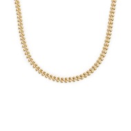 Collana catena a foglia e collana con pietre a rondelle