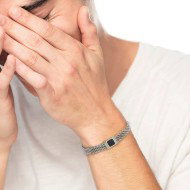 Bracciale elementi in pietra e bracciale con pietra centrale