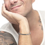 Bracciale elementi in pietra e bracciale con pietra centrale